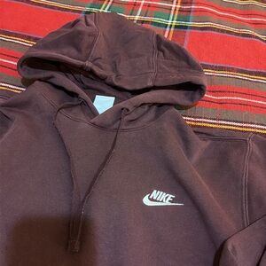 Nike Men's Burgundy Hoodie - Small - very good/excellent condition